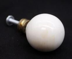 Set Of 4 White Ceramic Ball Drawer Cabinet Knobs 11 Set Of 4 White Ceramic Ball Drawer Cabinet Knobs -OGT Sale Store q286356 04