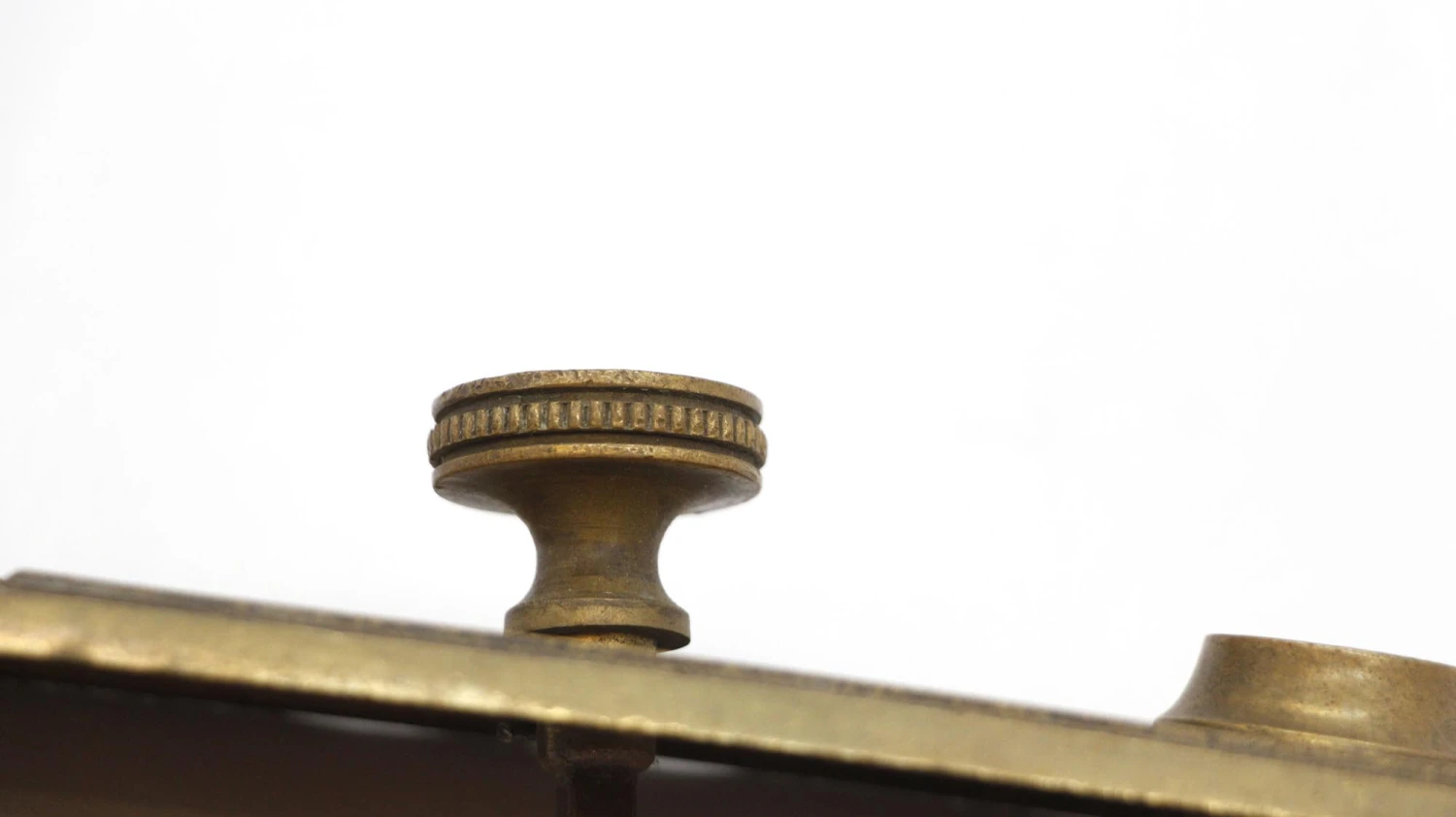 Victorian 9.75 In. Brass Privacy Door Back Plate With Thumb Turn 6 Victorian 9.75 In. Brass Privacy Door Back Plate With Thumb Turn - Image 4