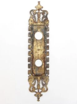 French 14.875 In. Yale & Towne Brass Door Back Plate -OGT Sale Store q286362 04