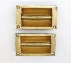 Solid Brushed Brass Recessed Door Handle -OGT Sale Store q286367 09