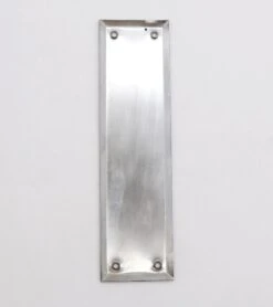 Vintage 9.875 In. Chrome Plated Steel Beveled Door Push Plate 9 Vintage 9.875 In. Chrome Plated Steel Beveled Door Push Plate -OGT Sale Store q286370 04