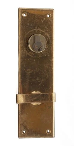 Getty Lock Oval Brass Lever Door Knob & Back Plate Set 12 Getty Lock Oval Brass Lever Door Knob & Back Plate Set -OGT Sale Store q286383 05