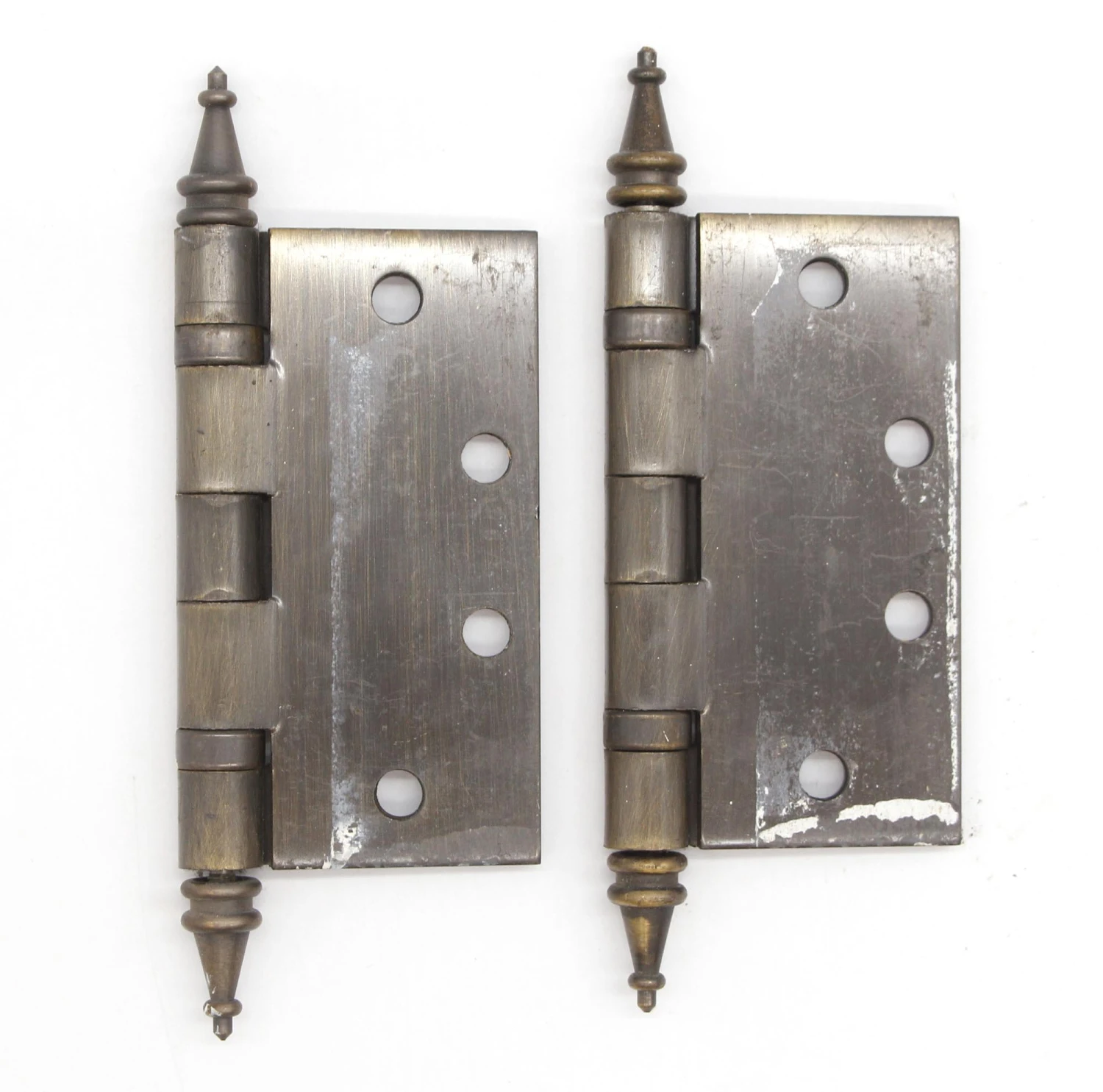 Pair Of Steel Stanley Butt 4.5 X 4.5 In. Ball Bearing Door Hinges 7 Pair Of Steel Stanley Butt 4.5 X 4.5 In. Ball Bearing Door Hinges - Image 5