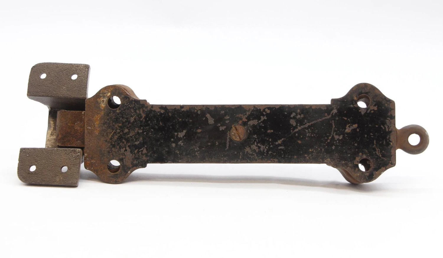 Antique Victorian Cast Iron Spring Door Bolt 8 Antique Victorian Cast Iron Spring Door Bolt - Image 6