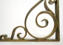 Pair Of Victorian Hand Forged Bronze Shelf Brackets 23 Pair Of Victorian Hand Forged Bronze Shelf Brackets -OGT Sale Store q286441 08