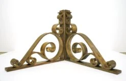 Pair Of Victorian Hand Forged Bronze Shelf Brackets 28 Pair Of Victorian Hand Forged Bronze Shelf Brackets -OGT Sale Store q286441 13
