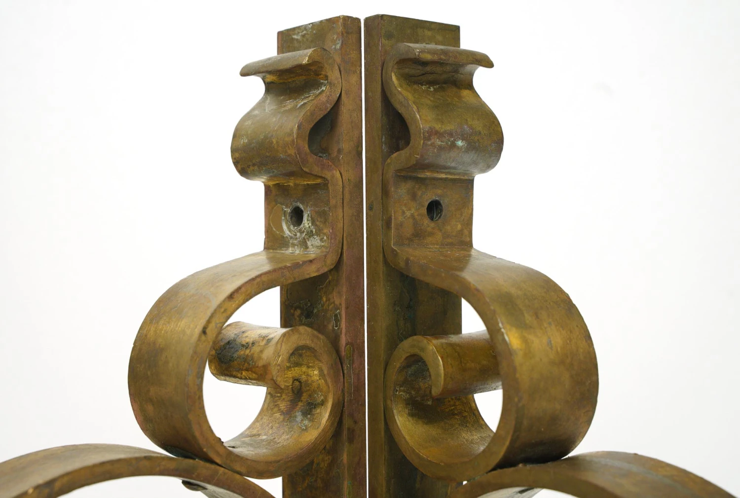 Pair Of Victorian Hand Forged Bronze Shelf Brackets 16 Pair Of Victorian Hand Forged Bronze Shelf Brackets - Image 14