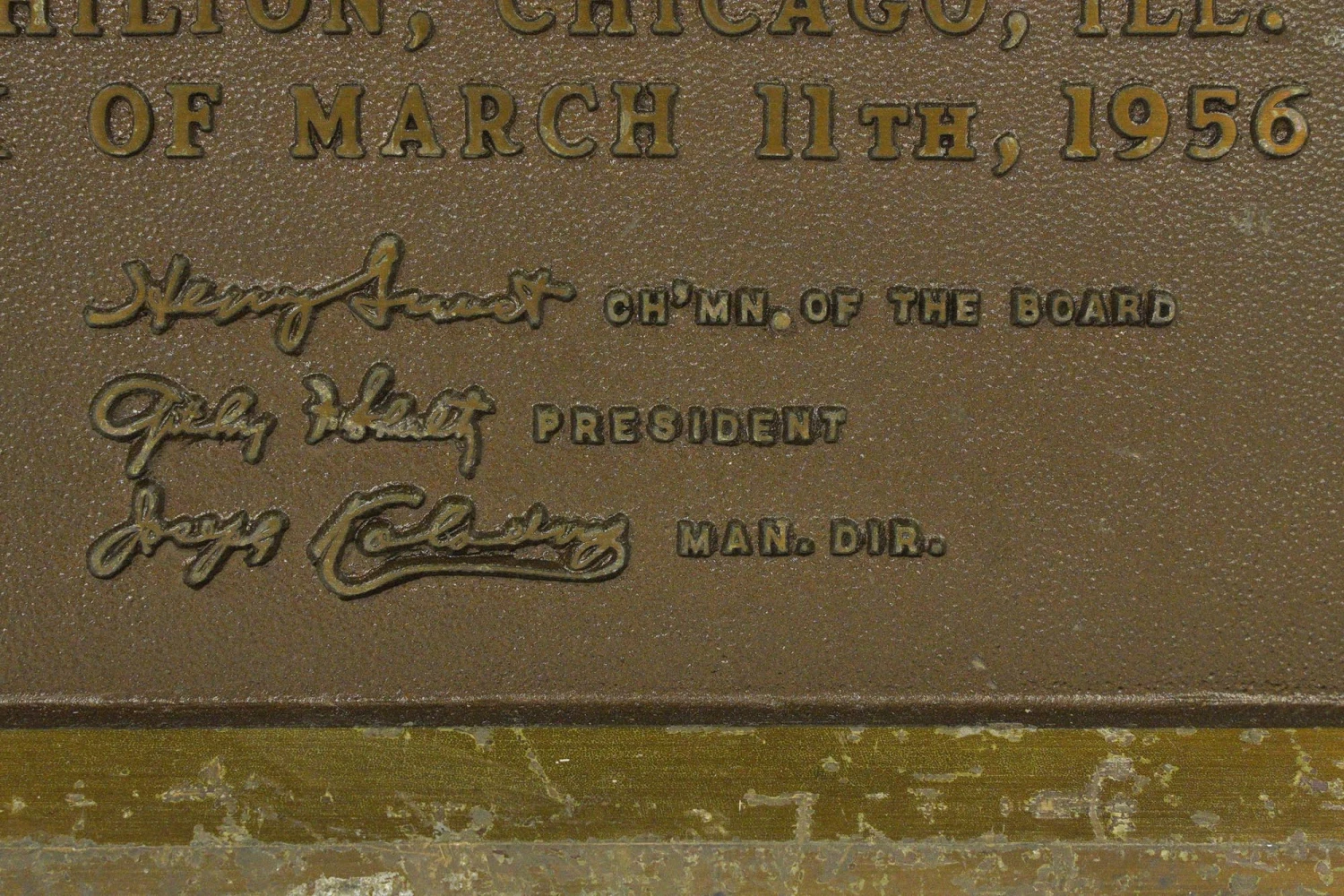 1956 Brass 24th Anniversary NATD Convention Exhibit Award 6 1956 Brass 24th Anniversary NATD Convention Exhibit Award - Image 4