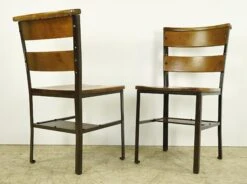 Refinished NYC St. John The Divine Maple & Steel Frame Chair 19 Refinished NYC St. John The Divine Maple & Steel Frame Chair -OGT Sale Store q286466 05