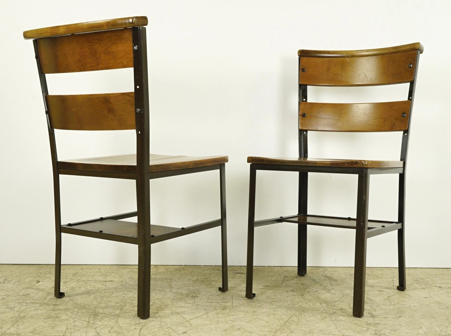 Refinished NYC St. John The Divine Maple & Steel Frame Chair 7 Refinished NYC St. John The Divine Maple & Steel Frame Chair - Image 5