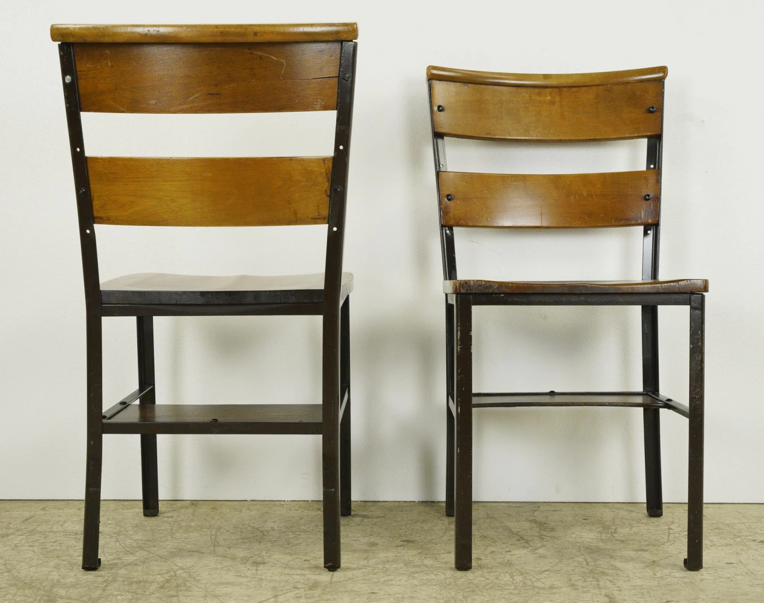 Refinished NYC St. John The Divine Maple & Steel Frame Chair 11 Refinished NYC St. John The Divine Maple & Steel Frame Chair - Image 9