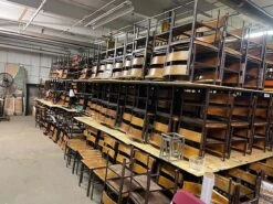 Refinished NYC St. John The Divine Maple & Steel Frame Chair 25 Refinished NYC St. John The Divine Maple & Steel Frame Chair -OGT Sale Store q286466 11