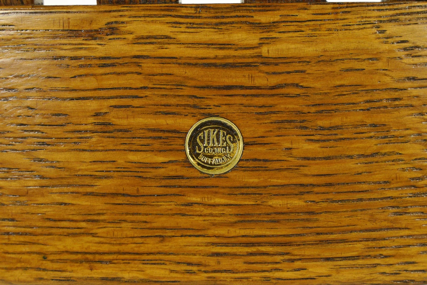 1960s Sikes Co. Dark Wood Oak Chair 10 1960s Sikes Co. Dark Wood Oak Chair - Image 8