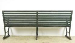 Belmont Park Horse Racetrack Green Oak & Iron Outdoor Bench 18 Belmont Park Horse Racetrack Green Oak & Iron Outdoor Bench -OGT Sale Store q286502 08