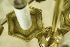 Regency Hexagonal Polished Brass Beveled Glass Lantern Pendant Light 21 Regency Hexagonal Polished Brass Beveled Glass Lantern Pendant Light -OGT Sale Store q286524 09