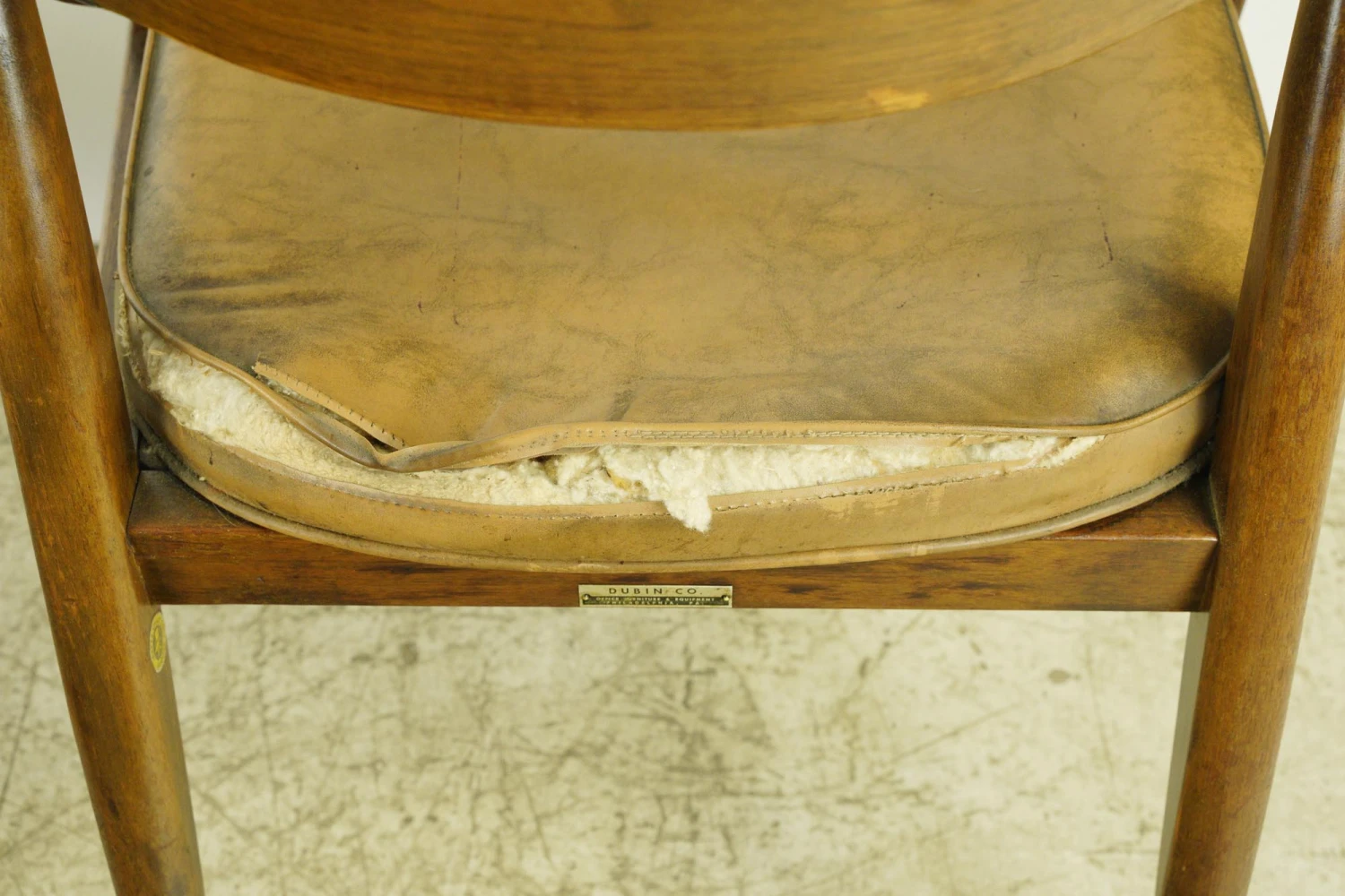 Pair Of Mid Century Dubin Chestnut Brown Leather Armchairs 10 Pair Of Mid Century Dubin Chestnut Brown Leather Armchairs - Image 8