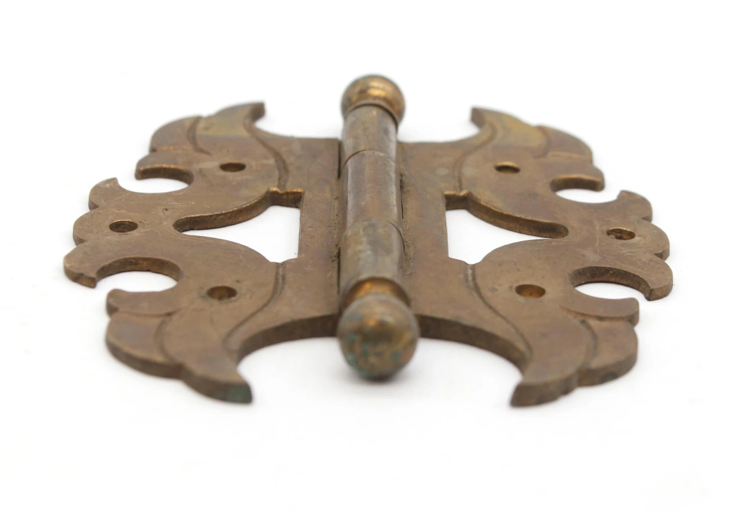 Set Of 4 X 3.375 In. Ornate Brass Butterfly Furniture Hinges 6 Set Of 4 X 3.375 In. Ornate Brass Butterfly Furniture Hinges - Image 4