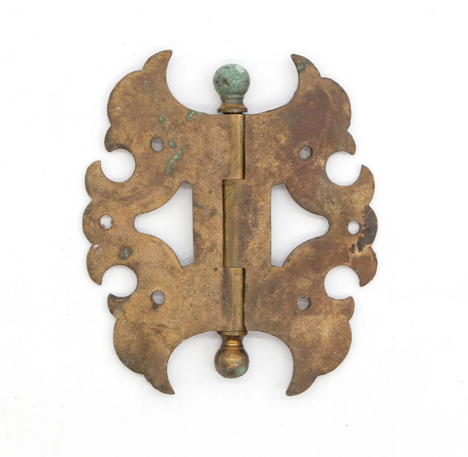 Set Of 4 X 3.375 In. Ornate Brass Butterfly Furniture Hinges 8 Set Of 4 X 3.375 In. Ornate Brass Butterfly Furniture Hinges - Image 6