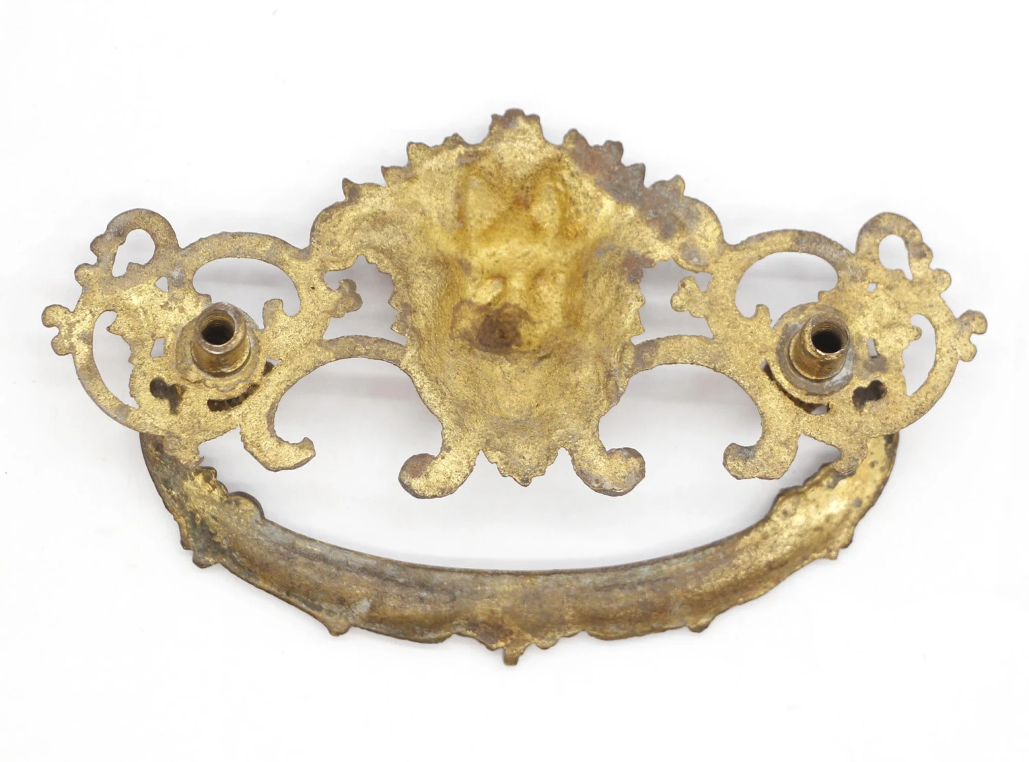Vintage 4.75 In. Brass Lion Head Dresser Pull 9 Vintage 4.75 In. Brass Lion Head Dresser Pull - Image 7