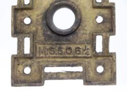 Antique 6.25 In. Arts & Crafts Penn Brass Privacy Door Back Plate 13 Antique 6.25 In. Arts & Crafts Penn Brass Privacy Door Back Plate -OGT Sale Store q286577 06