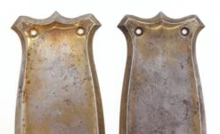 Pair Of Art Deco 9.25 In. Brass Finish Steel Door Push Plates -OGT Sale Store q286599 06