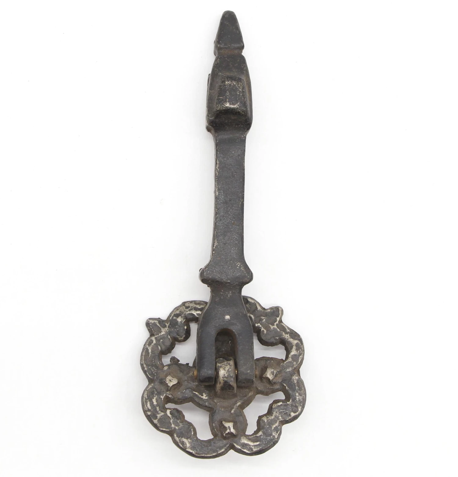 Vintage Arts & Crafts Hammered Brass Door Pull 6 Vintage Arts & Crafts Hammered Brass Door Pull - Image 4