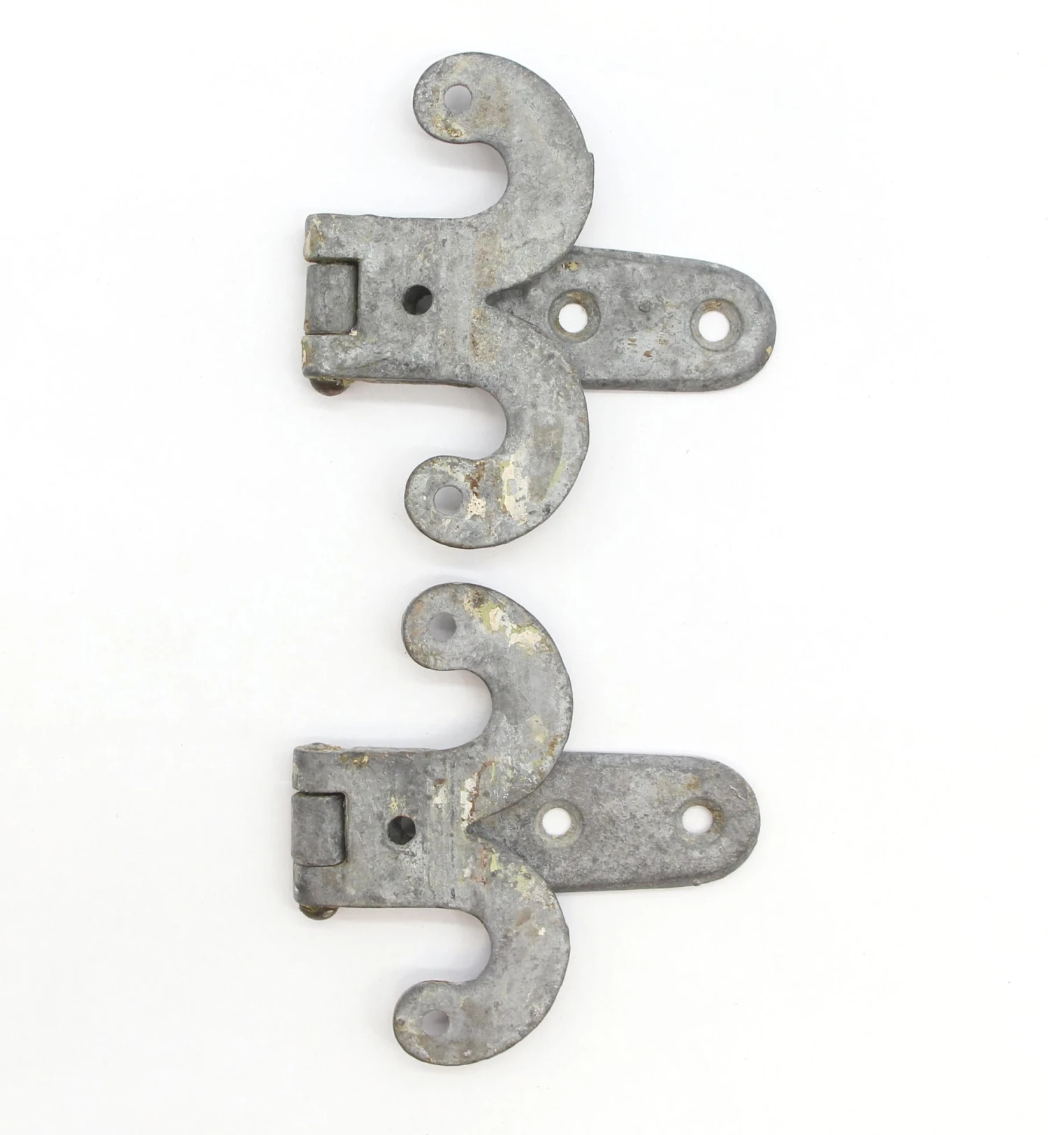 Pair Of Industrial Vintage Steel Strap Door Hinges 6 Pair Of Industrial Vintage Steel Strap Door Hinges - Image 4
