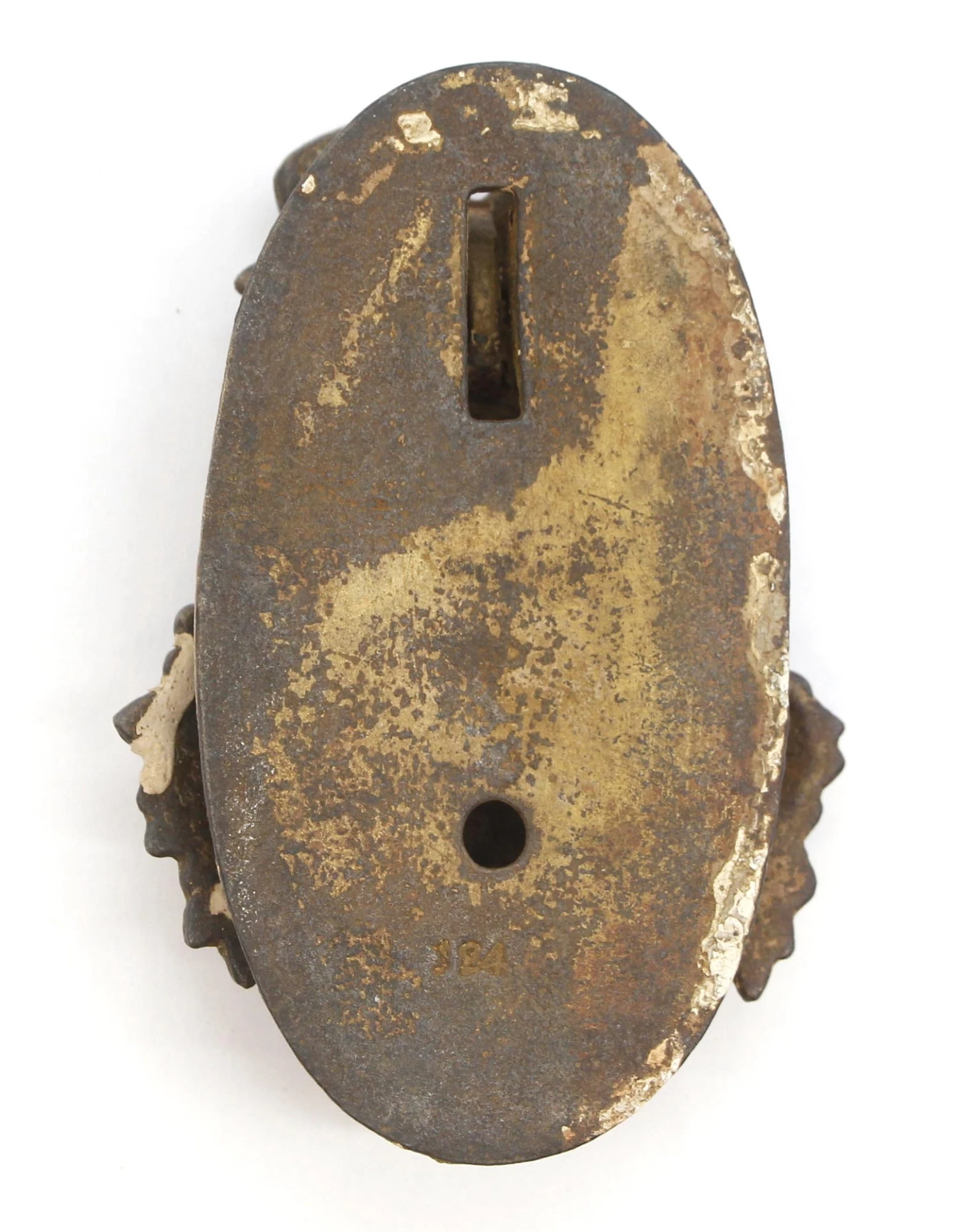 Antique Oval Cast Iron Floral Basket Motif Door Knocker 9 Antique Oval Cast Iron Floral Basket Motif Door Knocker - Image 7