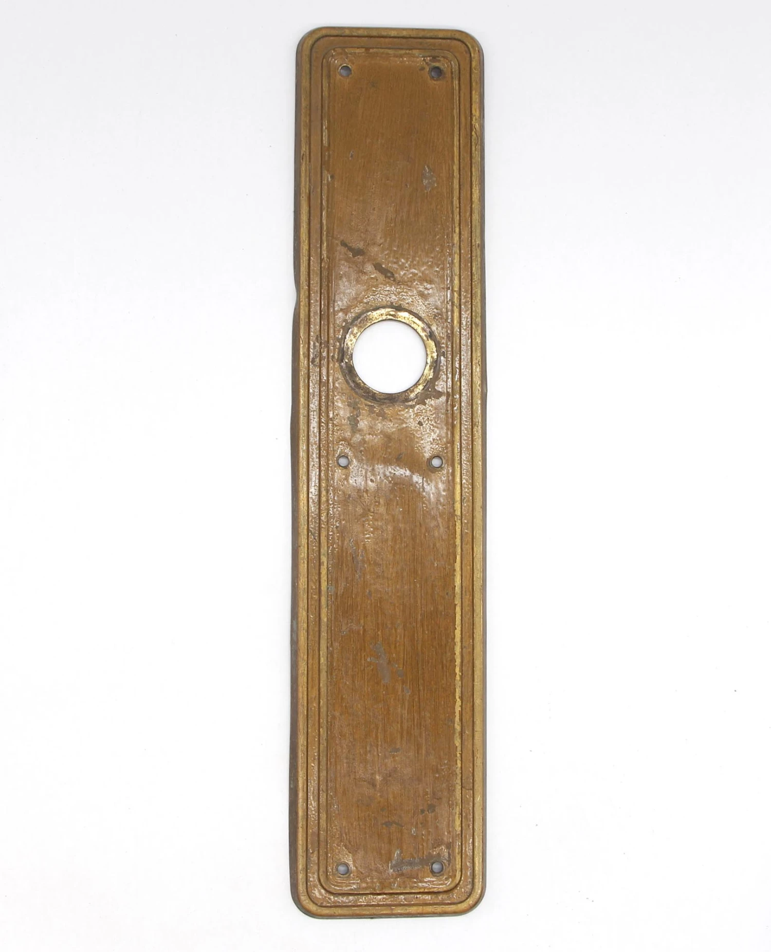 Pair Of Vintage 14.5 In. Commercial Brass Door Push Plates 6 Pair Of Vintage 14.5 In. Commercial Brass Door Push Plates - Image 4