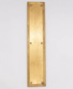 Pair Of Vintage 14.375 In. Polished Brass Door Push Plates -OGT Sale Store q286658 04