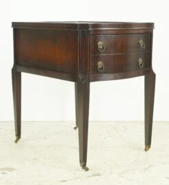 Pair Of Hepplewhite Mahogany & Leather End Tables 19 Pair Of Hepplewhite Mahogany & Leather End Tables -OGT Sale Store q286704 05