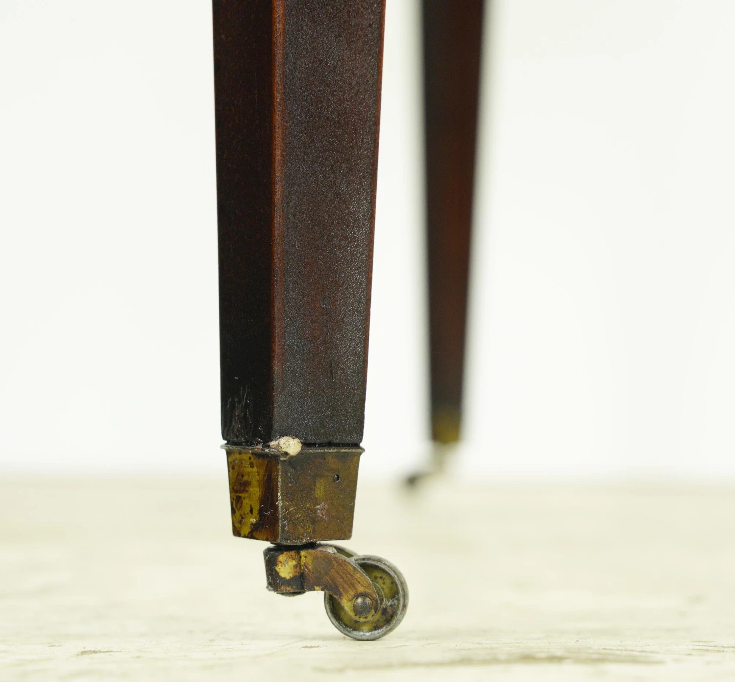 Pair Of Hepplewhite Mahogany & Leather End Tables 11 Pair Of Hepplewhite Mahogany & Leather End Tables - Image 9