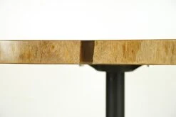 Handcrafted 30.125 In. Live Edge Mahogany Wafer Steel Bistro Table 15 Handcrafted 30.125 In. Live Edge Mahogany Wafer Steel Bistro Table -OGT Sale Store q286754 05