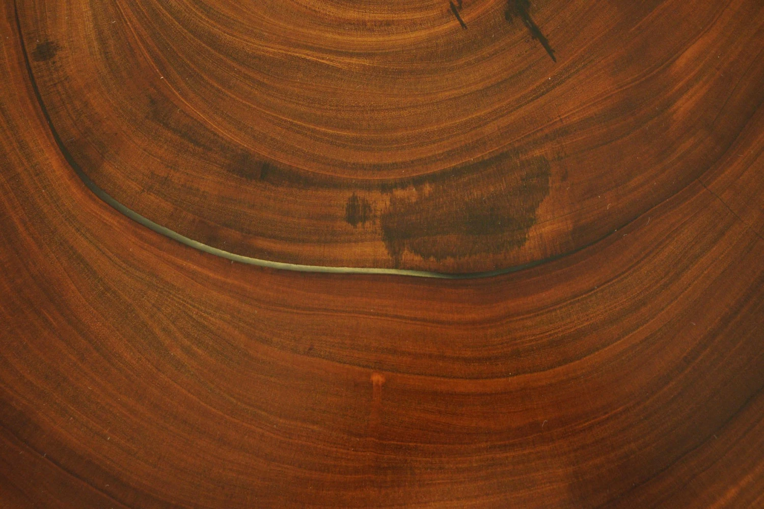 Handcrafted 30.125 In. Live Edge Mahogany Wafer Steel Bistro Table 9 Handcrafted 30.125 In. Live Edge Mahogany Wafer Steel Bistro Table - Image 7