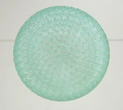 Mid Century Turquoise Blue Acrylic Brushed Steel Pole Pendant Light -OGT Sale Store q286773 08