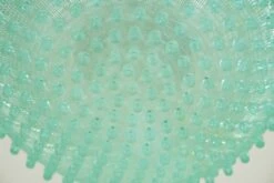 Mid Century Turquoise Blue Acrylic Brushed Steel Pole Pendant Light -OGT Sale Store q286773 09