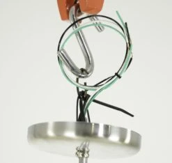 Mid Century Turquoise Blue Acrylic Brushed Steel Pole Pendant Light -OGT Sale Store q286773 10