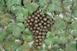 Pair Of Metal Green Leaves & Grapes Motif Wall Art 17 Pair Of Metal Green Leaves & Grapes Motif Wall Art -OGT Sale Store q286784 05