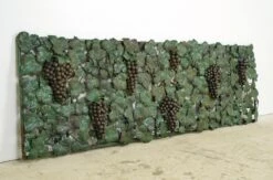 Pair Of Metal Green Leaves & Grapes Motif Wall Art 18 Pair Of Metal Green Leaves & Grapes Motif Wall Art -OGT Sale Store q286784 06