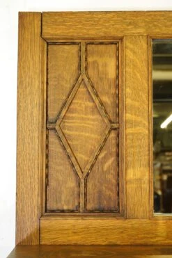 Antique Victorian Oak Mantel With Marble Surround 27 Antique Victorian Oak Mantel With Marble Surround -OGT Sale Store q286809 10