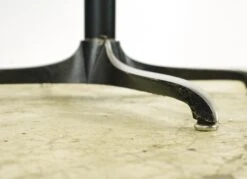 Handcrafted 39.625 In. Live Edge Mahogany Wafer Steel Bistro Table -OGT Sale Store q286823 05