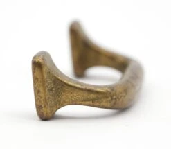 Vintage 3 In. Brass Plated Cast Iron Curved Bridge Drawer Pull 12 Vintage 3 In. Brass Plated Cast Iron Curved Bridge Drawer Pull -OGT Sale Store q286844 04