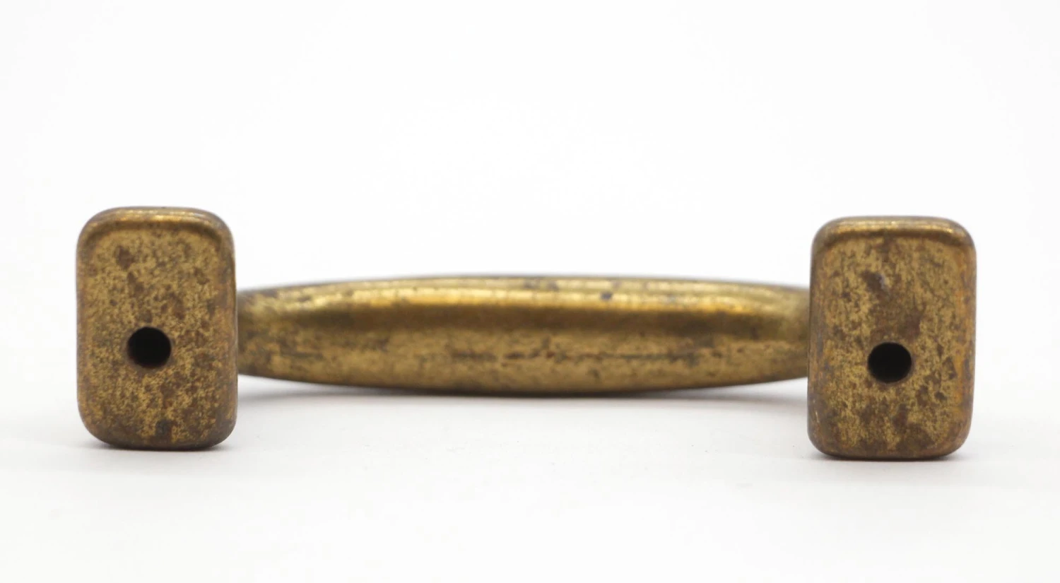 Vintage 3 In. Brass Plated Cast Iron Curved Bridge Drawer Pull 7 Vintage 3 In. Brass Plated Cast Iron Curved Bridge Drawer Pull - Image 5