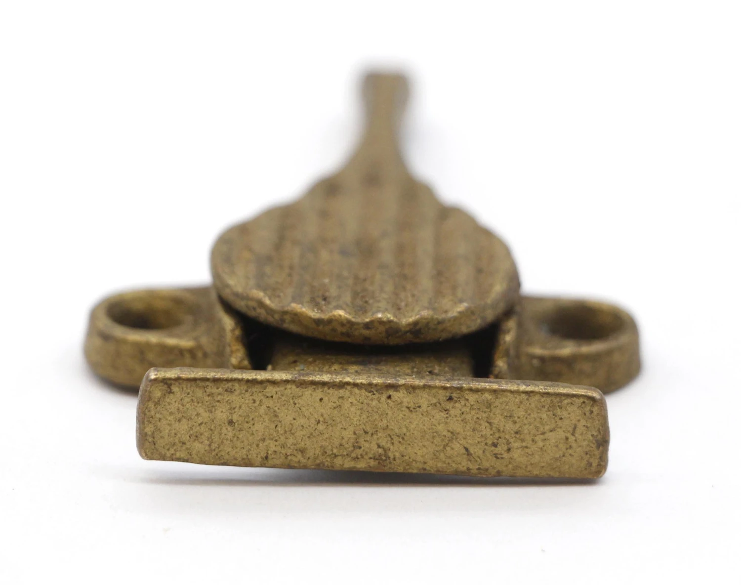 Vintage Lined Brass Plated Steel Window Sash Lock 6 Vintage Lined Brass Plated Steel Window Sash Lock - Image 4