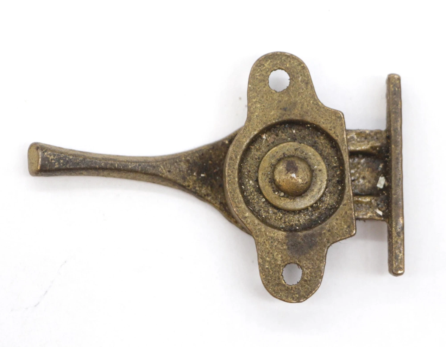 Vintage Lined Brass Plated Steel Window Sash Lock 7 Vintage Lined Brass Plated Steel Window Sash Lock - Image 5