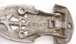 Antique 3.875 In. Art Nouveau Nickeled Bronze Offset Ice Box Hinge -OGT Sale Store q286947 05