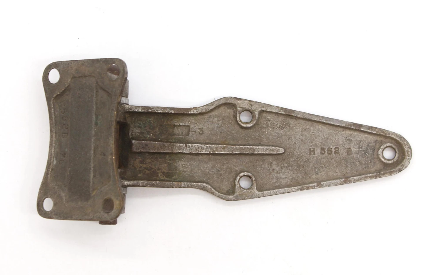 Vintage 7.5 In. Nickel Plated Brass Offset Ice Box Door Hinge 7 Vintage 7.5 In. Nickel Plated Brass Offset Ice Box Door Hinge - Image 5