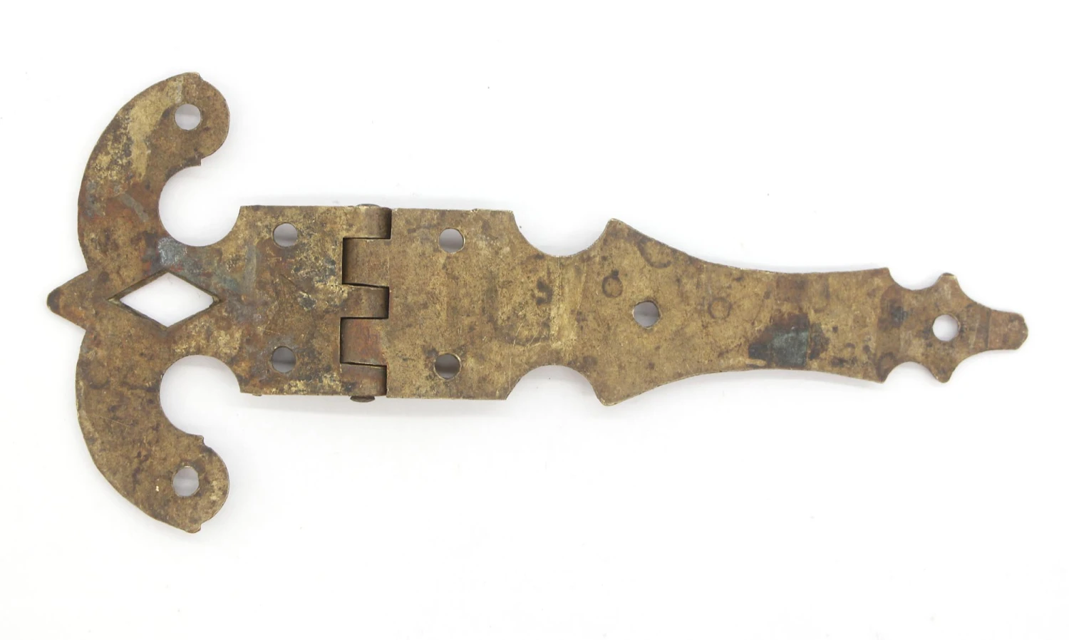 Reclaimed 11.625 In. Brass Ice Box Door Hinge 6 Reclaimed 11.625 In. Brass Ice Box Door Hinge - Image 4