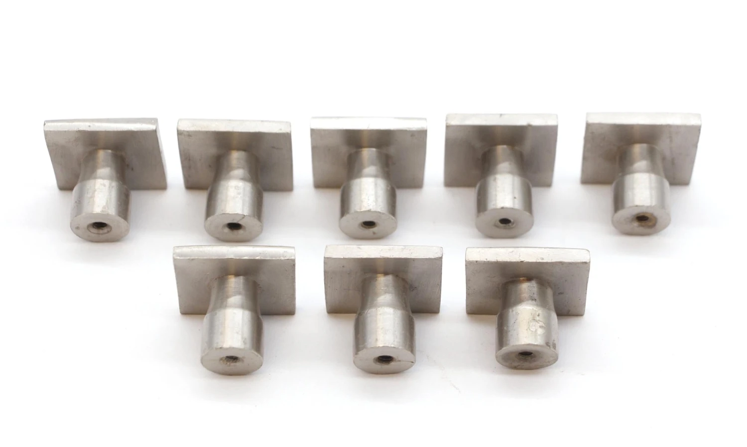 Vintage 1.25 In. Brushed Nickeled Brass Cabinet Knob 8 Vintage 1.25 In. Brushed Nickeled Brass Cabinet Knob - Image 6