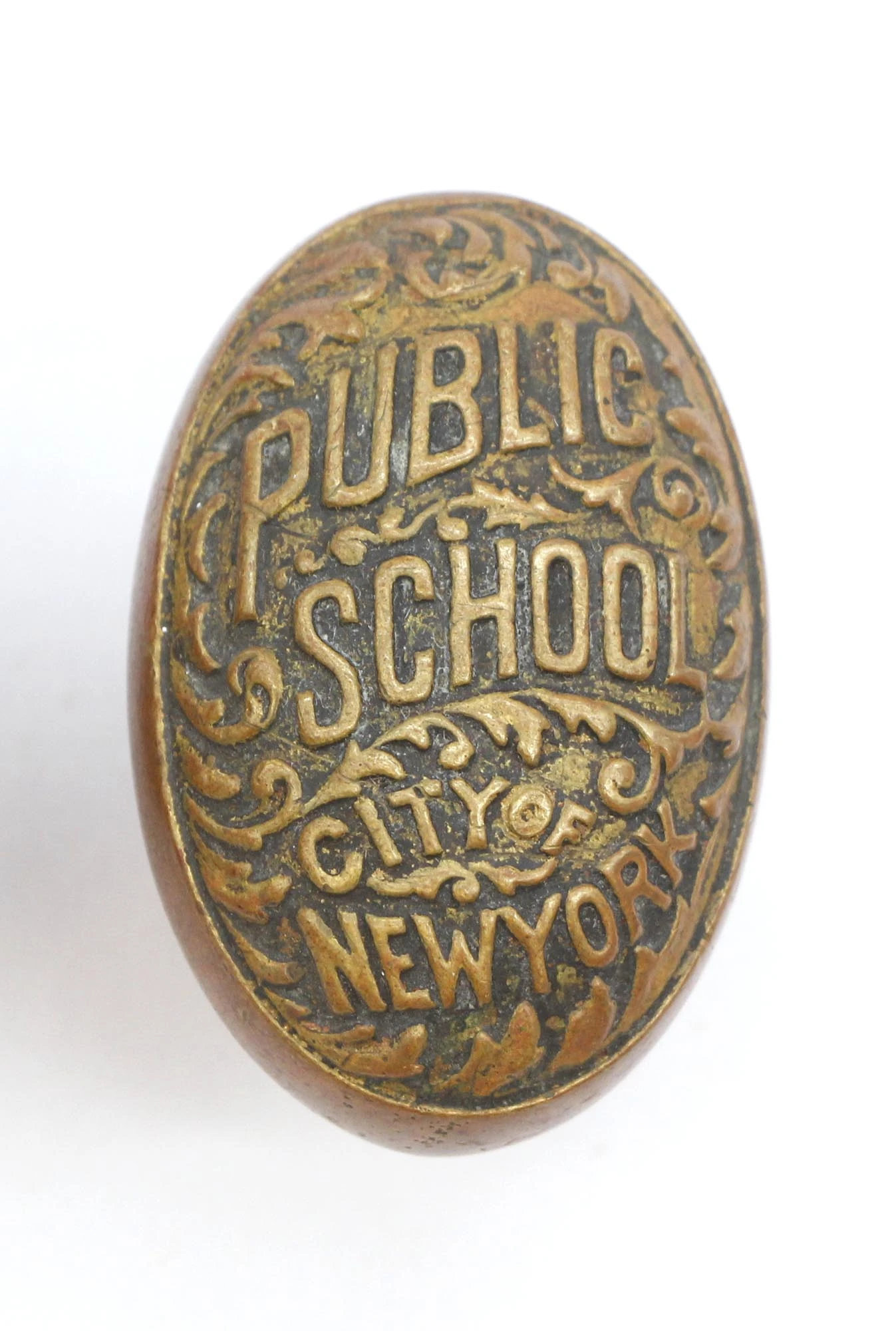 Antique Bronze Public School City Of New York Entry Door Knob 6 Antique Bronze Public School City Of New York Entry Door Knob - Image 4